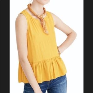 Madewell yellow top size SMALL